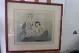 Femme dans une barque by Marie Laurencin, Lithographie en couleur, sold Jun 2024