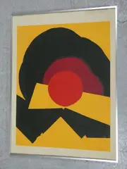 Composition abstraite by Luis Feito, Lithographie en couleur signée et numérotée, sold Jun 2021