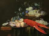Nature morte à l'homard, aux huitres et aux pêches by Joris van Son, Toile -, sold Dec 2009