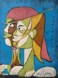 Innamorati by Jean Cocteau, 1961, Lithographie en couleurs sur papier, sold Apr 2023