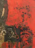 Rouge, noir et ocre by Antoni Clavé, 1970, Lithographie en couleurs sur papier, sold Mar 2023