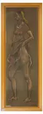 Jeune fille à la jupe relevée by Grégoire Michonze, 1973, Pastel sur papier, sold Mar 2023
