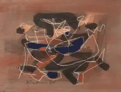 Sans titre by Bill Parker, 1981, Encre, aquarelle et gouache sur papier, sold Mar 2023