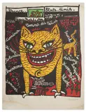 Figuration Libre, Comme des Félins by Robert Combas, 1984, Lithographie en couleurs sur papier, sold Mar 2023