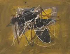 Sans titre by Bill Parker, 1983, Encre, aquarelle et crayolor sur papier, sold Mar 2023