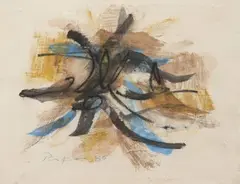 Sans titre by Bill Parker, 1985, Encre, aquarelle et fusain sur papier, sold Mar 2023