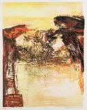 Composition. 1974 by Zao Wou-ki, Lithographie, sold Jul 2020