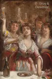Le toast by Charles Louis Müller, Toile marouflée sur carton Hauteur :, sold Jul 2023