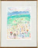 Le champ de course by Constantin Andréevitch Terechkovitch, 1966, Gouache et aquarelle sur papier signée, sold Jun 2023