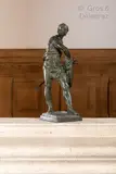 Le gladiateur rétiaire by Eugène Marioton, Épreuve en bronze patiné vert signé sur la terrasse Estampille du fondeur SIOT Paris et nu, sold May 2023