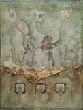Un frisson saugrenu by Bernard Berthois Rigal, Collage sur papier marouflé sur panneau, sold May 2023