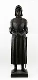 Jeanne au sacre" by Prosper d'Epinay, 1900, Bronze à patine foncée (Refonte ancienne), sold Jun 2022