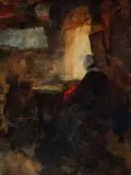 Auprès du feu by Henri Stacquet, Aquarelle, sold Jun 2022