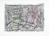 Par la fenêtre" by Jean Paul Riopelle, 1986, Lithographie sur papier d'Arches, sold May 2022