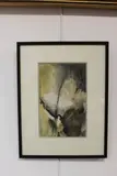Composition abstraite by Terry Haass, Aquarelle sur papier, sold Feb 2021