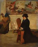 Femme en prière by Giacomo Favretto, Toile, sold Dec 2020
