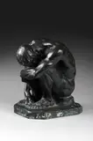 Adam accroupi by Paul Wayland Bartlett, 1896, Épreuve en bronze à patine noire, sold Dec 2020