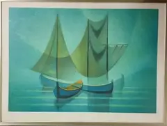 Les barques by Louis Toffoli, Lithographie numérotée, sold Jul 2025