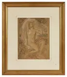 Etude de nu by Armand Point, Crayon et craie blanche, sold Jul 2025