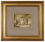Le banquet by Pierre-Luc-Charles Ciceri, 1826, Aquarelle, sold Jul 2025
