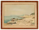 Côte Méditeraniéenne by Lina Bill, Aquarelle, sold Jul 2025