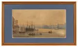 Scène portuaire by Jean Henri Chouppe, Aquarelle, sold Jul 2025