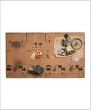 L'étalage du clochard, Puces de Montreuil by Daniel Spoerri, 1976, Technique mixte, collage et objets sur carton, sold Dec 2017