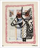 Picador by Hervé Dirosa, 2001, Encre et collage sur papier, sold Dec 2017