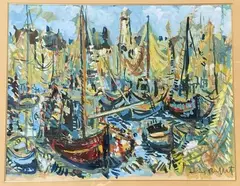 Marine by Guy Buffet, Aquarelle, sold Nov 2021