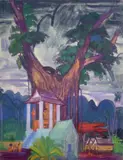 Luang Prabang (Laos) by André Maire, 1957, Gouache signée et datée en bas à gauche, sold Mar 2015