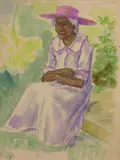 Mama Tekopa by Jacques Boullaire, Aquarelle, sold Mar 2015