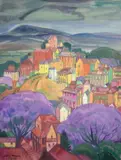 Vue de Tananarive (Antananarivo), Madagascar by André Maire, 1959, Gouache signée et datée en bas à gauche, sold Mar 2015