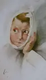 La rage de dent by Henri Jules Jean Geoffroy, Aquarelle signée en bas à gauche, sold Feb 2015