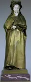 Jeune femme pensive by Henri Louis Levasseur, Epreuve chryséléphantine en bronze et ivoire, sold Feb 2015