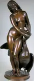 Leda by Alexandre Falguiere, Epreuve en bronze à patine brun rouge nuancé, sold Feb 2015