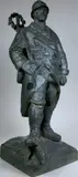 Le poilu, Metz 1918 by Henri Bouchard, Epreuve en bronze à patine brun vert nauncé, sold Feb 2015