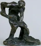 Terrassier chargeant by Jules Dalou, Epreuve en bronze à belle patine brun-rouge nuancée, sold Feb 2015