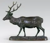 Cerf commun by Pierre-Jules Mêne, Epreuve en bronze à patine brun nuancé, sold Dec 2014
