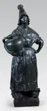 Marie Harel, inventrice du camembert by Eugène Léon L'Hoëst, Epreuve en bronze à patine brun foncé nuancé, sold Dec 2014