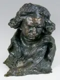 Beethoven by Naoum Aronson, 1905, Epreuve en bronze à patine brun foncé nuancé, sold Nov 2014