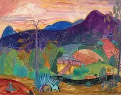 La bonzerie à DALAT by André Maire, 1949, Gouache sur papier signé et daté en bas à droite, sold Oct 2014