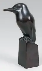 Martin pêcheur by François Galoyer, Epreuve en bronze à patine brun nuancé, sold Sep 2014