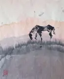 Le cheval maigre by Chen Dehong, Aquarelle et encre de chine signée et datée «02» en bas à gauche, sold Jul 2014