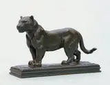 Jaguar debout, n°2 by Antoine-Louis Barye, Épreuve en bronze, fonte ancienne de la fin du XIXe siècle vers, sold Nov 2007
