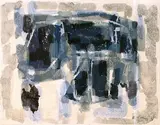 Formes groupées » by Raoul Ubac, 1960, Gouache et aquarelle signée et datée en bas à droite, sold Nov 2007