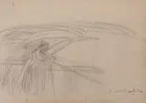 Esquisse de femme by Eugène Carrière, Crayon sur papier, tampon Eugène Carrière, sold Jan 2025