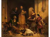 Die Jagdbeute by Edwin Henry Landseer, oil on canvas, offered Jun 2021
