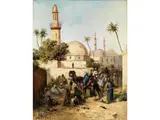 Der Sattler by Giulio Fabri, oil on canvas, sold Jun 2024