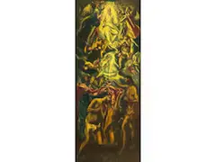 Die Taufe Christi - Kopie Nach Domenikos el Greco (1541 – 1614) by Carl Moll, oil on canvas, sold Mar 2024
