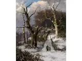 Winterlandschaft by Barend Hendrik Koekkoek, oil on canvas, sold Jun 2026